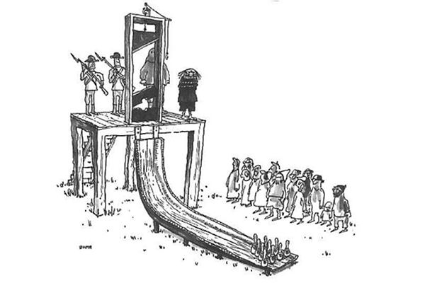 guillotine bowling alley