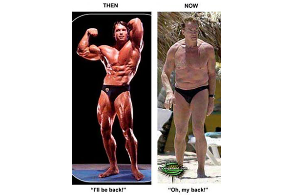 two panel picture of arnold swartzenegger